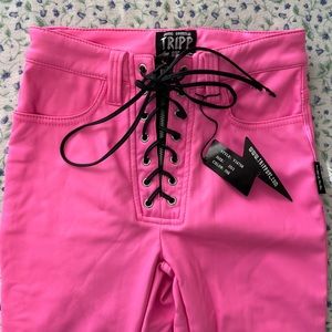 Daang Goodman Tripp NYC Pink Pleather Pants *NWT*